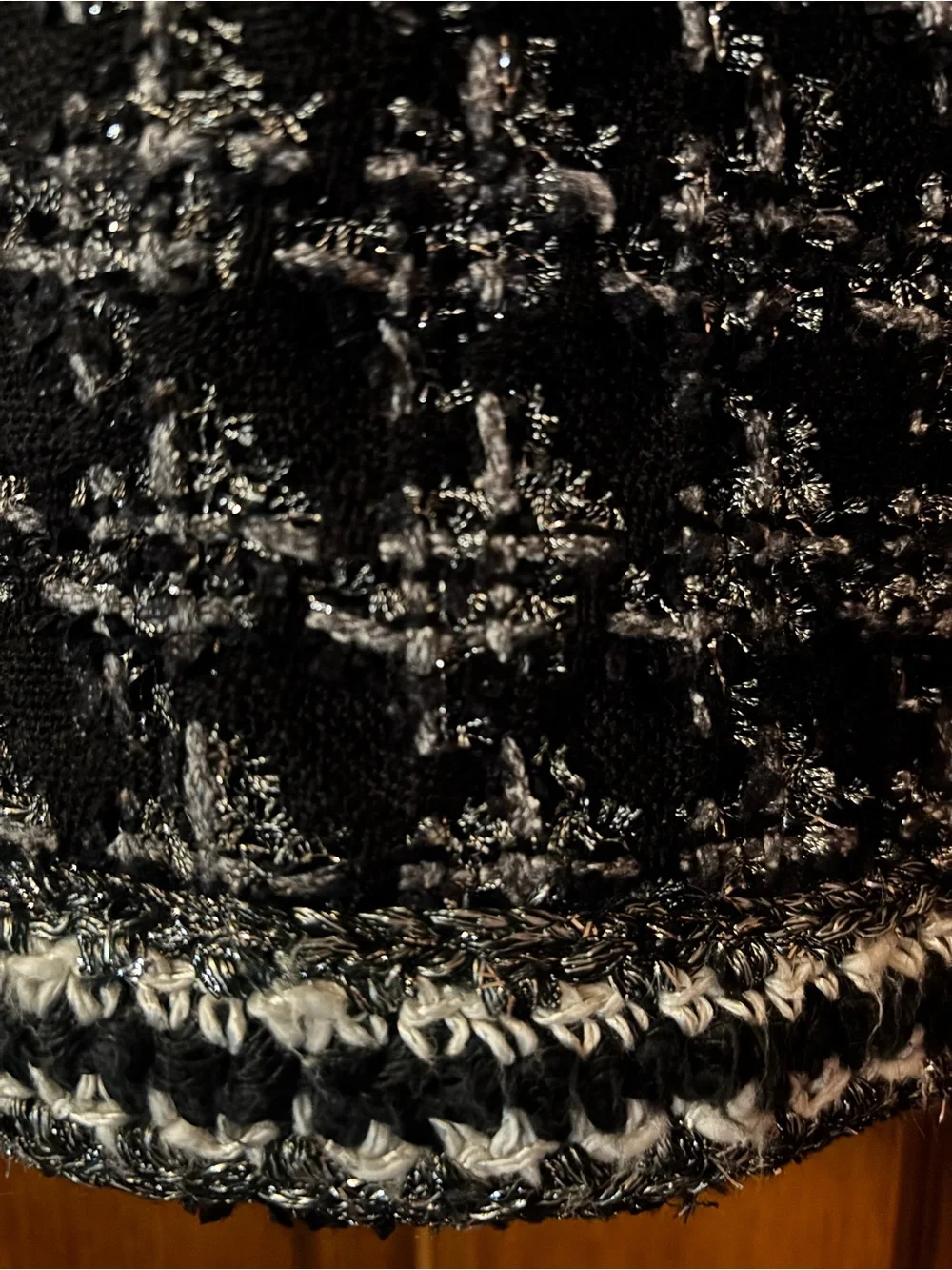 Chanel Tweed Top Metallic Woven Design Spring 2017 (Authenticated)